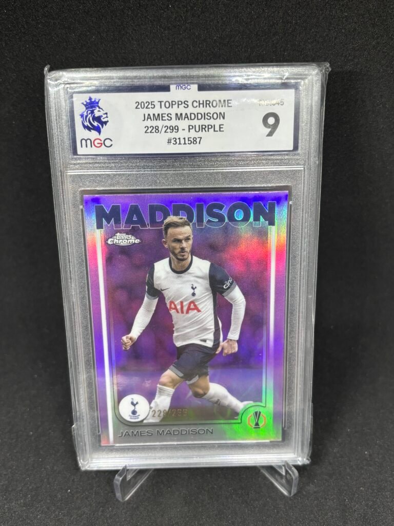 JAMES MADDISON- 228/299 2025/26 Topps Chrome- Purple