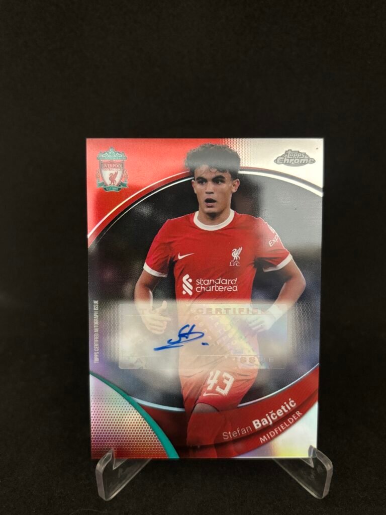 Stefan Bajcetic – Auto Topps 2023/24 Liverpool FC Chrome