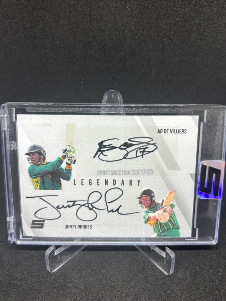 DUAL AUTO – AB DE VILLIERS/ JONTY RHODES – 1/1 – SPORTSNECTION