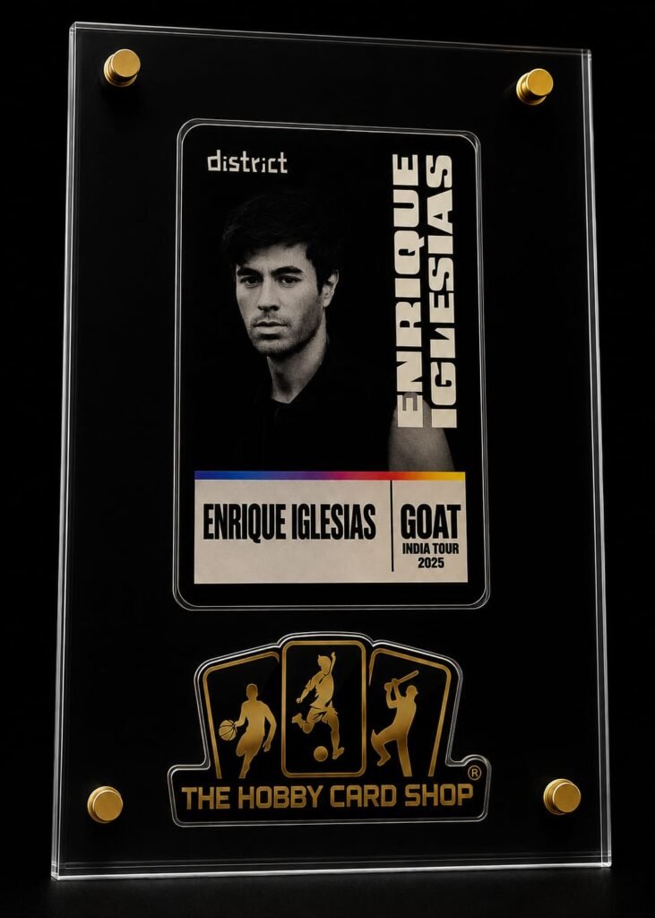 Enrique Tour of India Metallic Card with Acrylic Frame