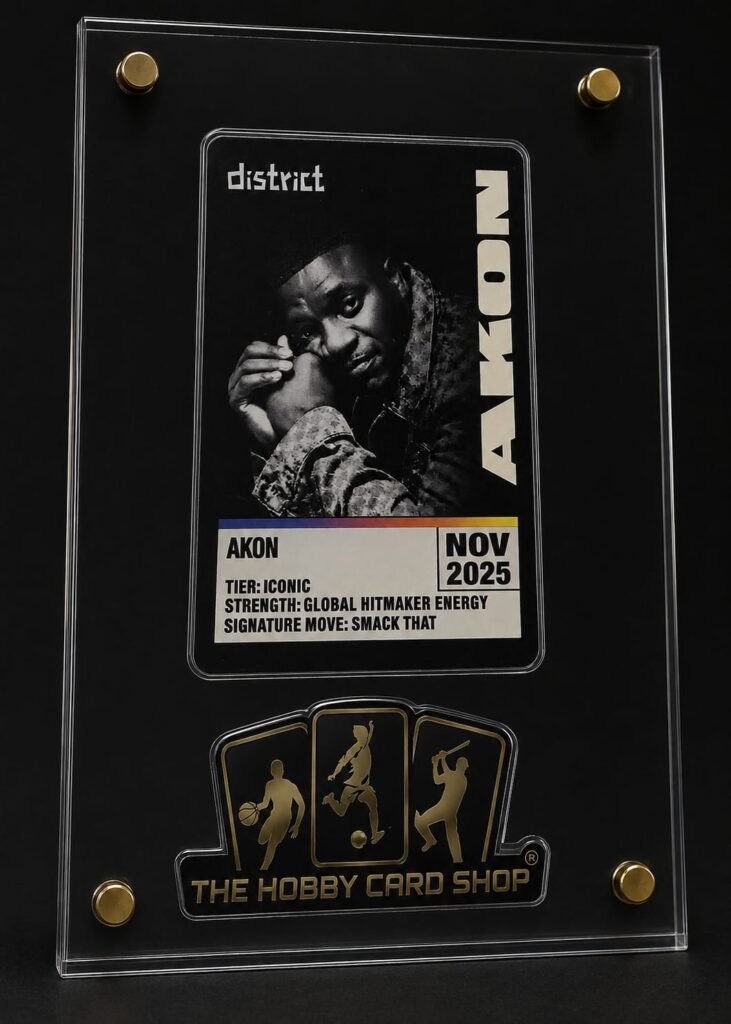 Akon Tour of India- Metallic Card with Acrylic Frame