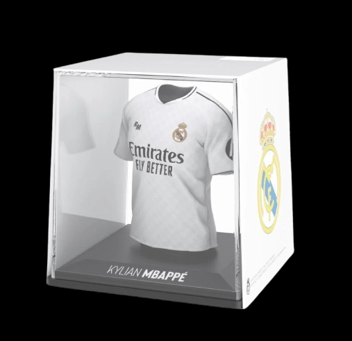 FANCOLLEX – Kylian Mbappe (Real Madrid Home Jersey)