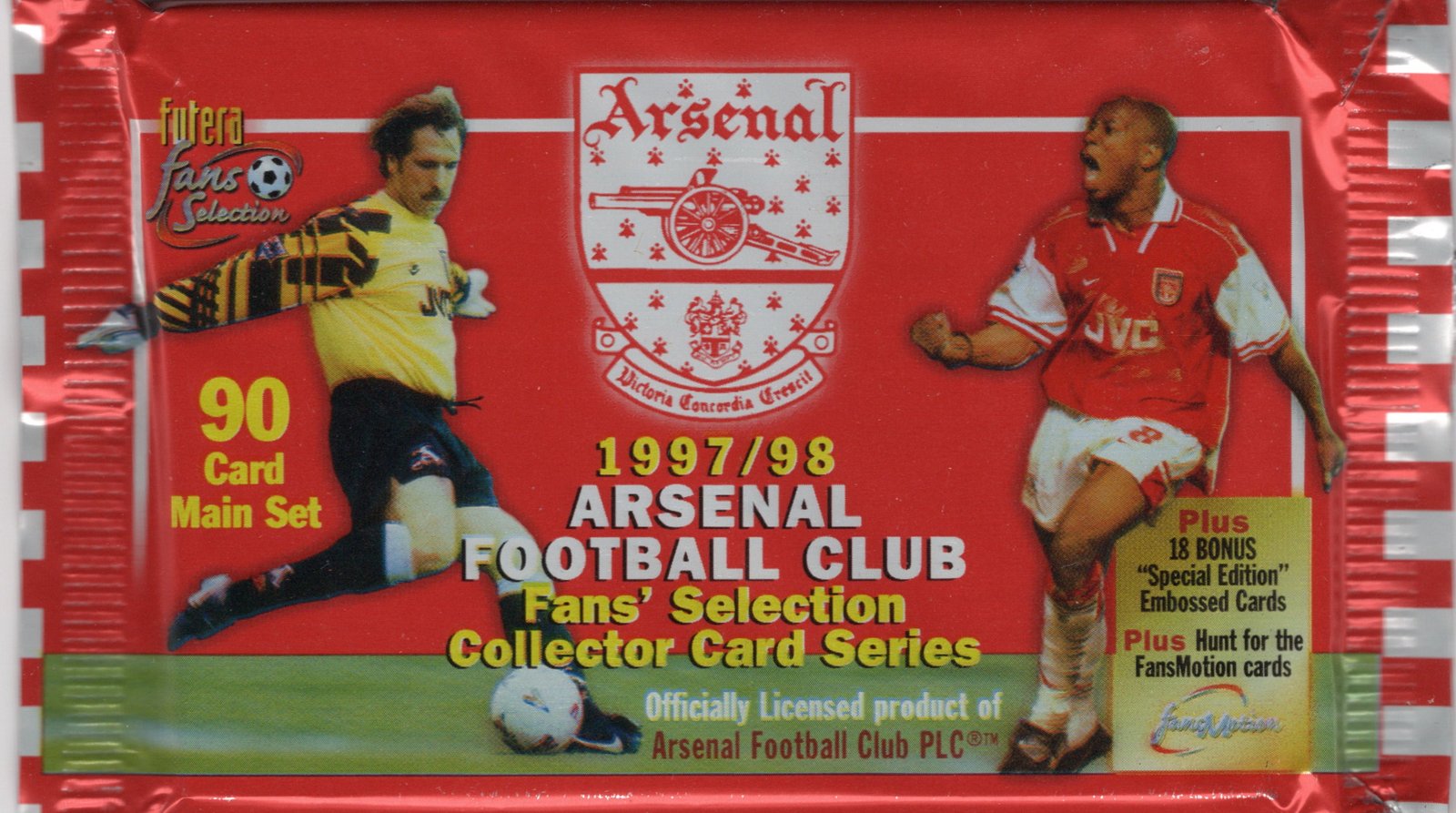 Futera Arsenal FC 1997/98 Pack